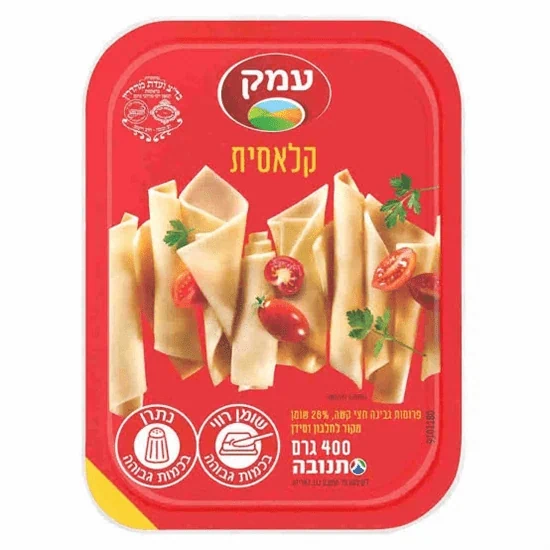 גבינה צהובה עמק 400 גרם קלאסית